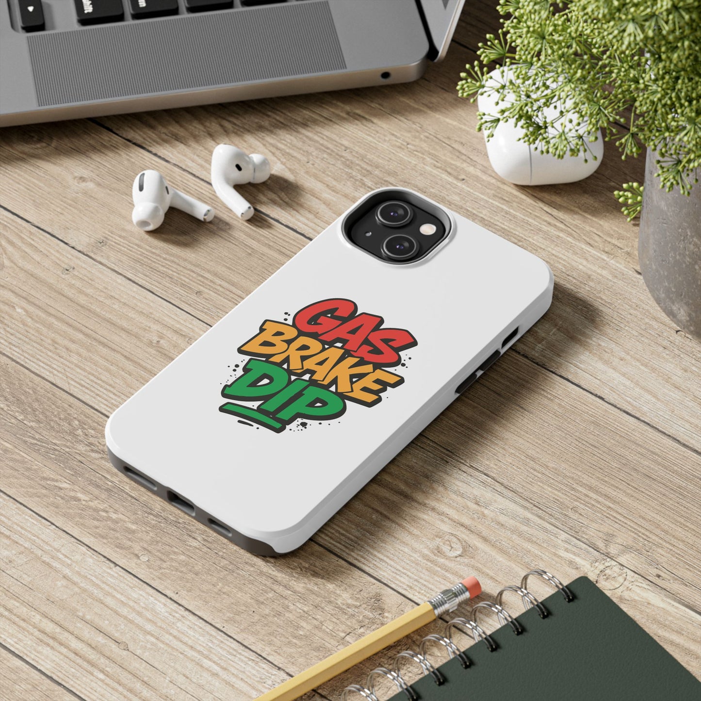 Gas Brake Dip Phone Case - Durable Tough Case