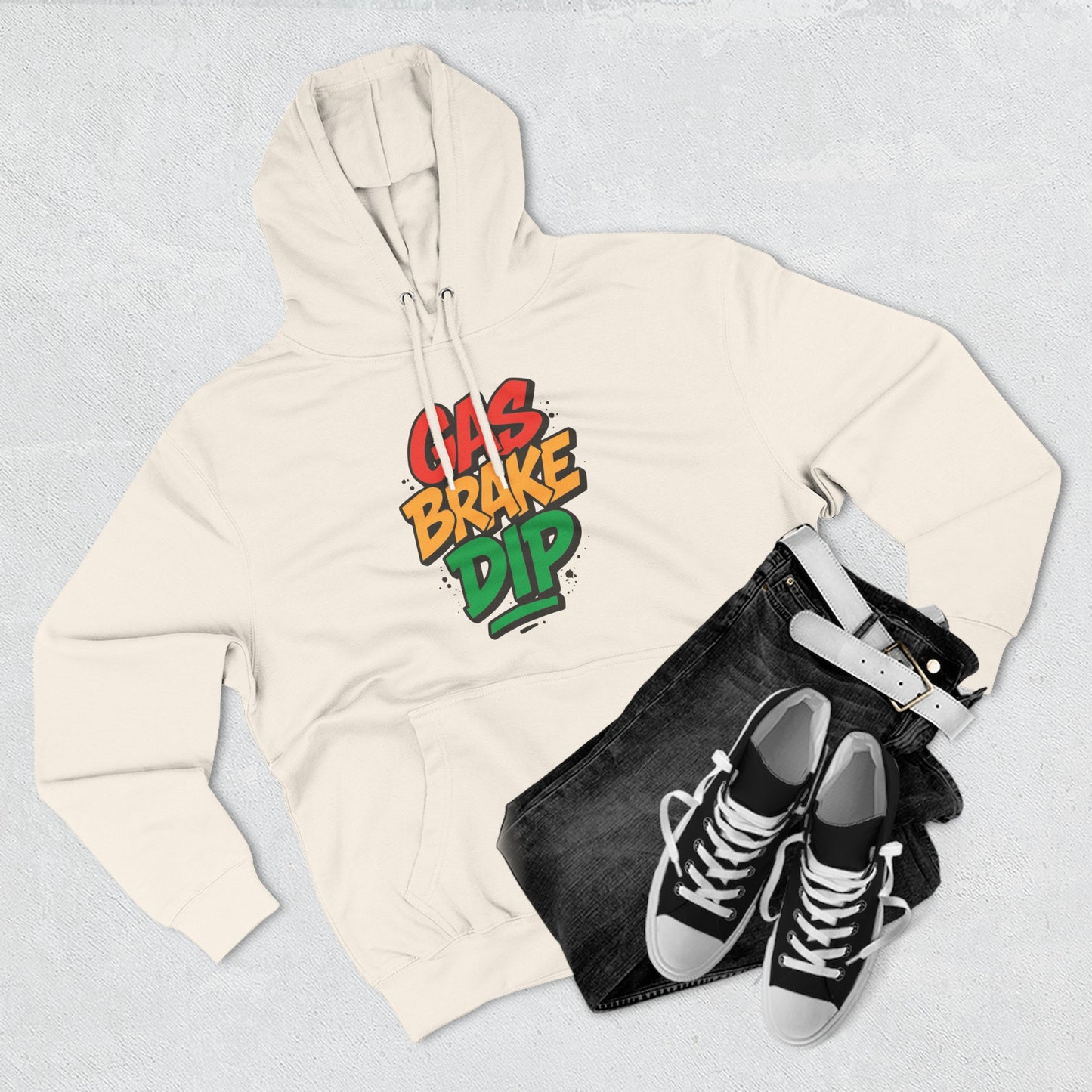 Gas Brake Dip Hoodie, Fleece Hoodie, Casual Wear