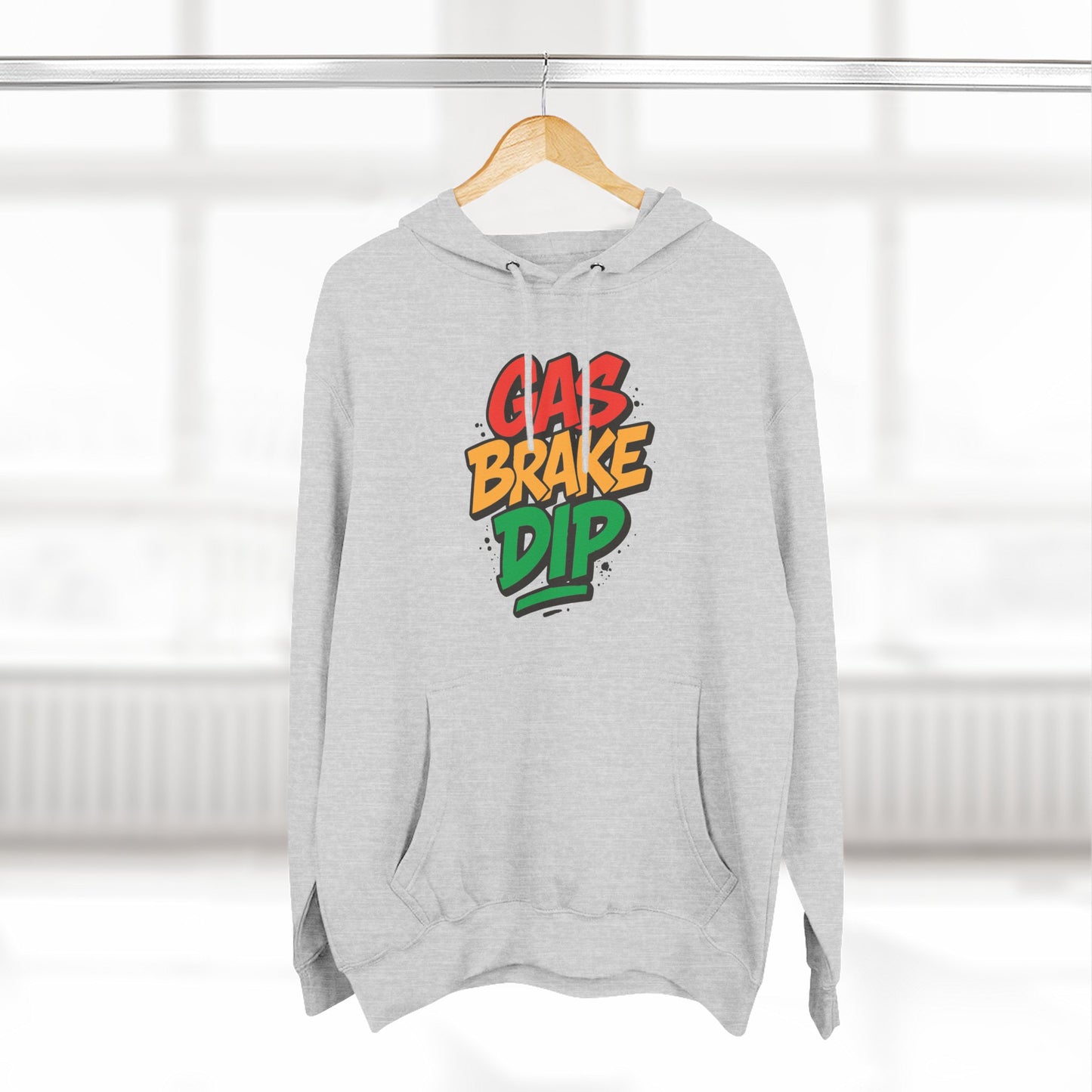 Gas Brake Dip Hoodie, Fleece Hoodie, Casual Wear