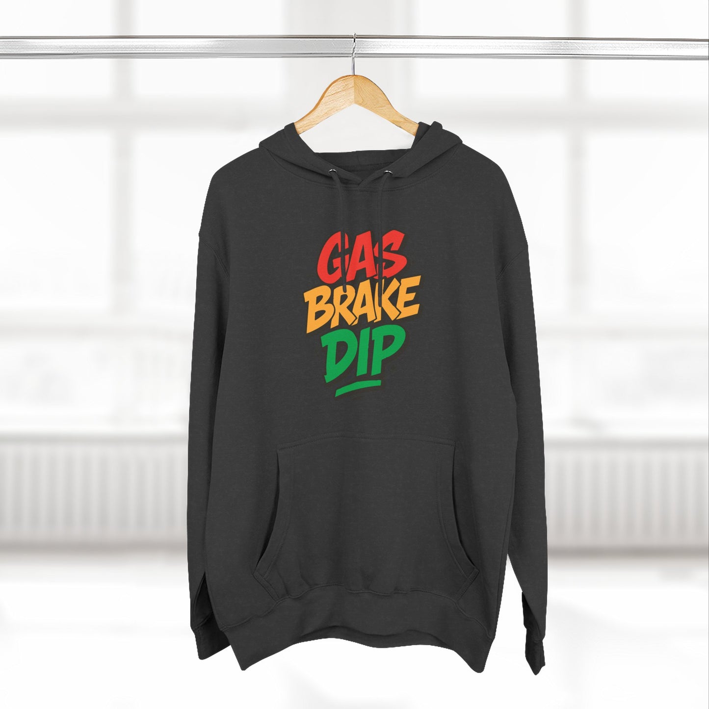 Gas Brake Dip Hoodie, Fleece Hoodie, Casual Wear