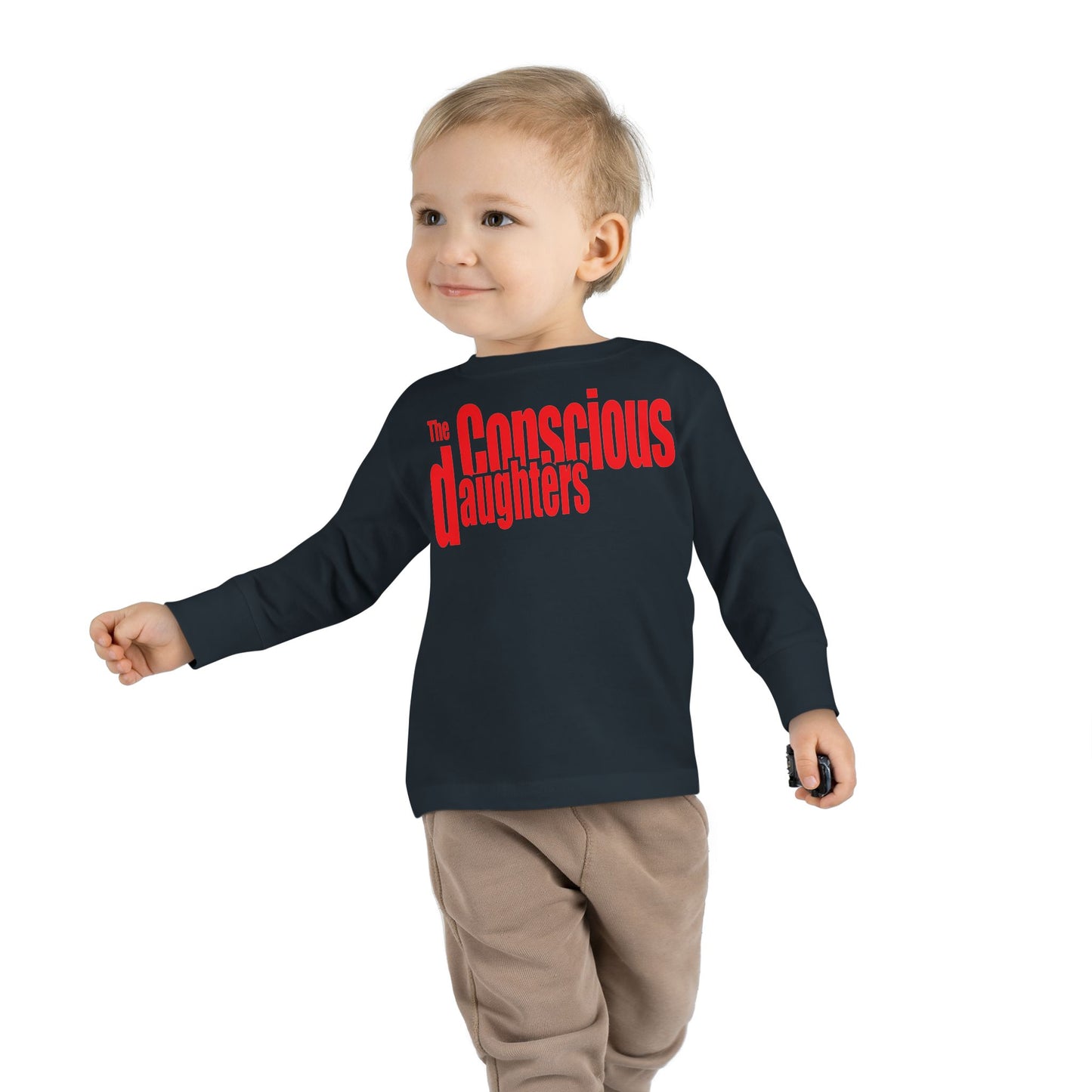 Conscious Daughters Toddler Long Sleeve Tee, Gift for Young Music Lovers, Baby Shower Gift