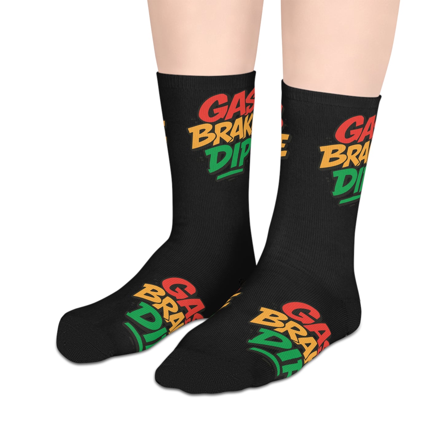 Gas, Brake, Dip Socks - Casual Everyday Wear