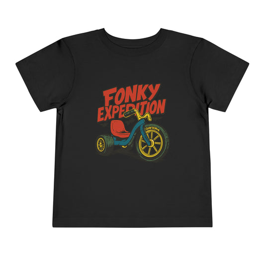 'FONKY EXPEDITION' Design, Kids Graphic T-Shirt for Toddlers