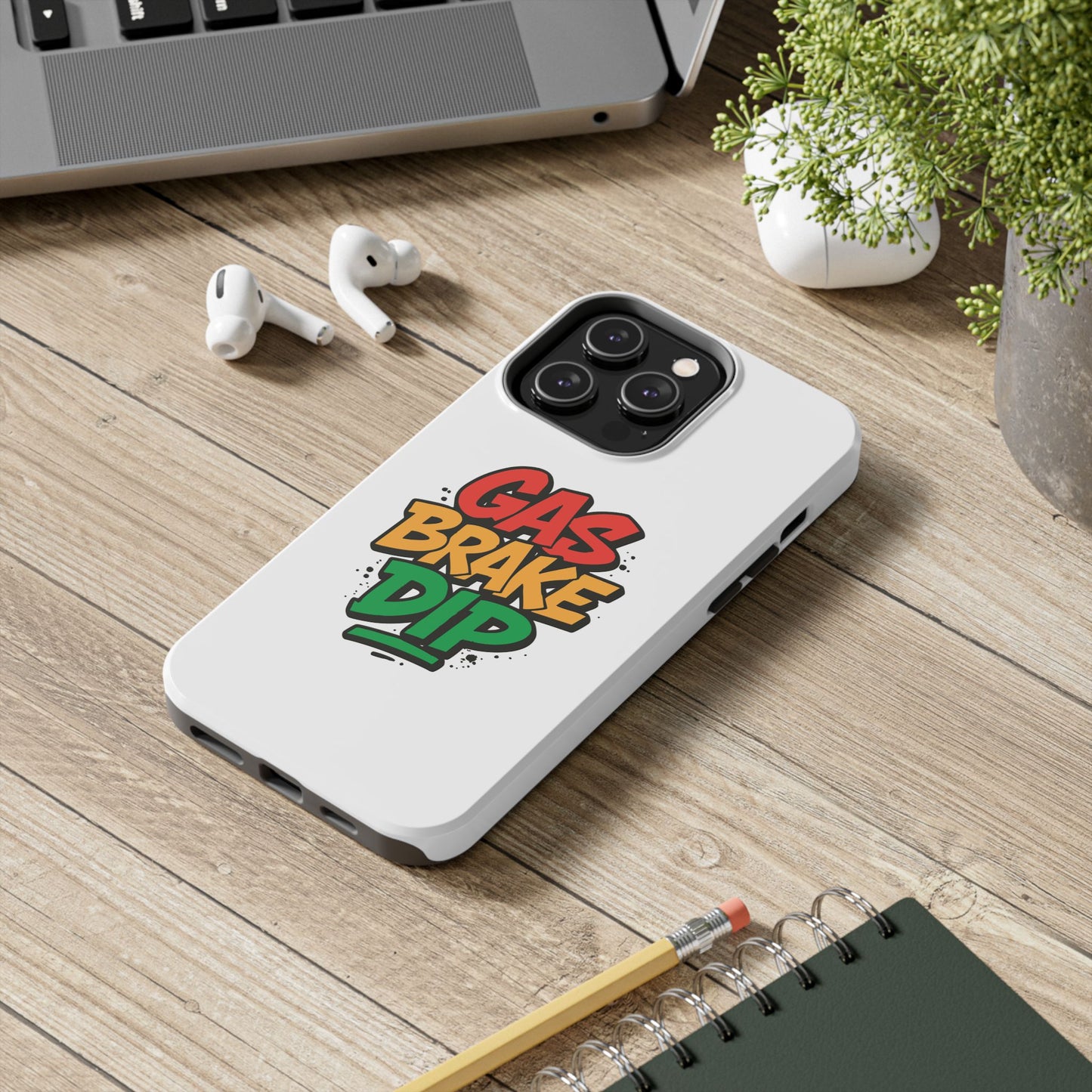 Gas Brake Dip Phone Case - Durable Tough Case