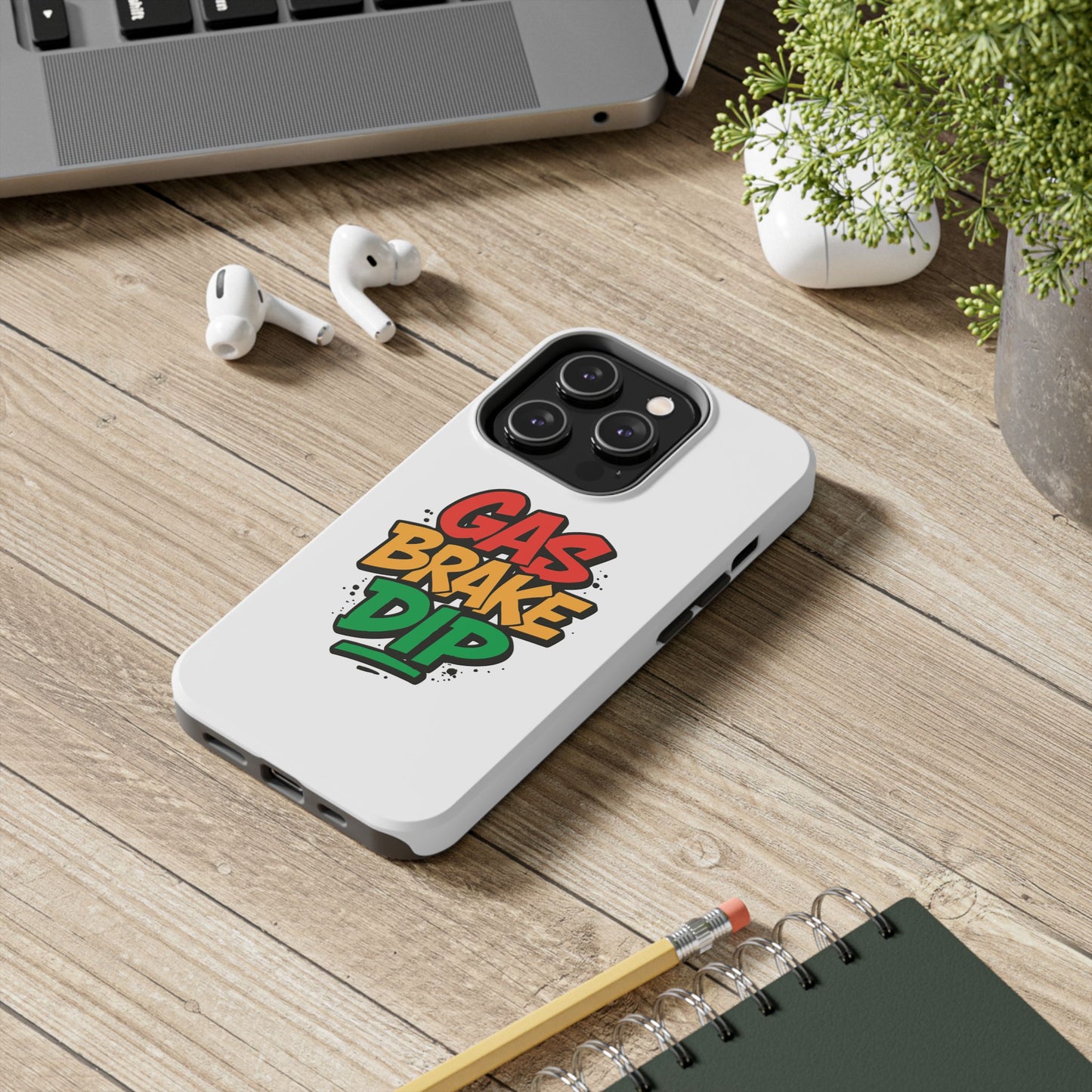 Gas Brake Dip Phone Case - Durable Tough Case
