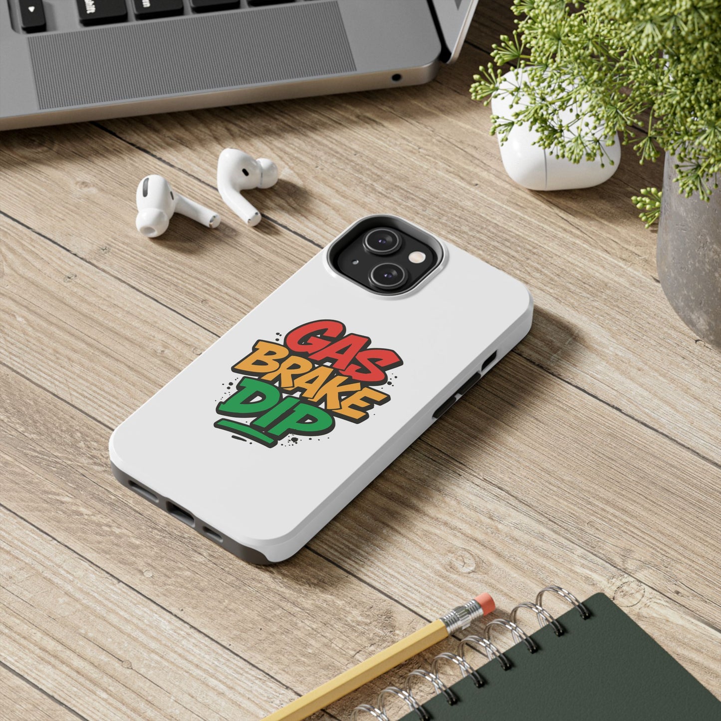 Gas Brake Dip Phone Case - Durable Tough Case