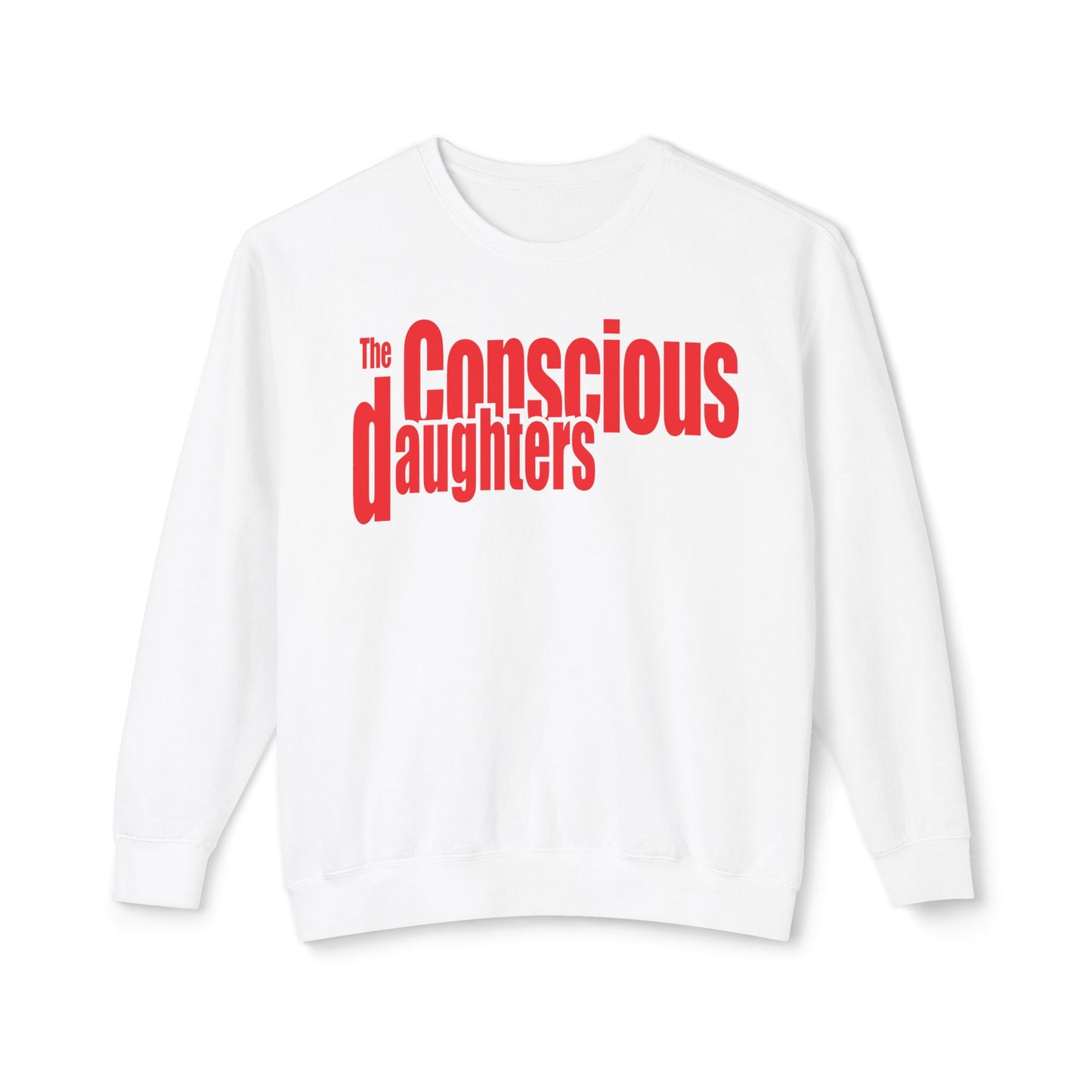 Conscious Daughters Unisex Crewneck Sweatshirt - Casual Comfy Style for Everyday, Perfect for Gifting, Streetwear, and Summer Nights