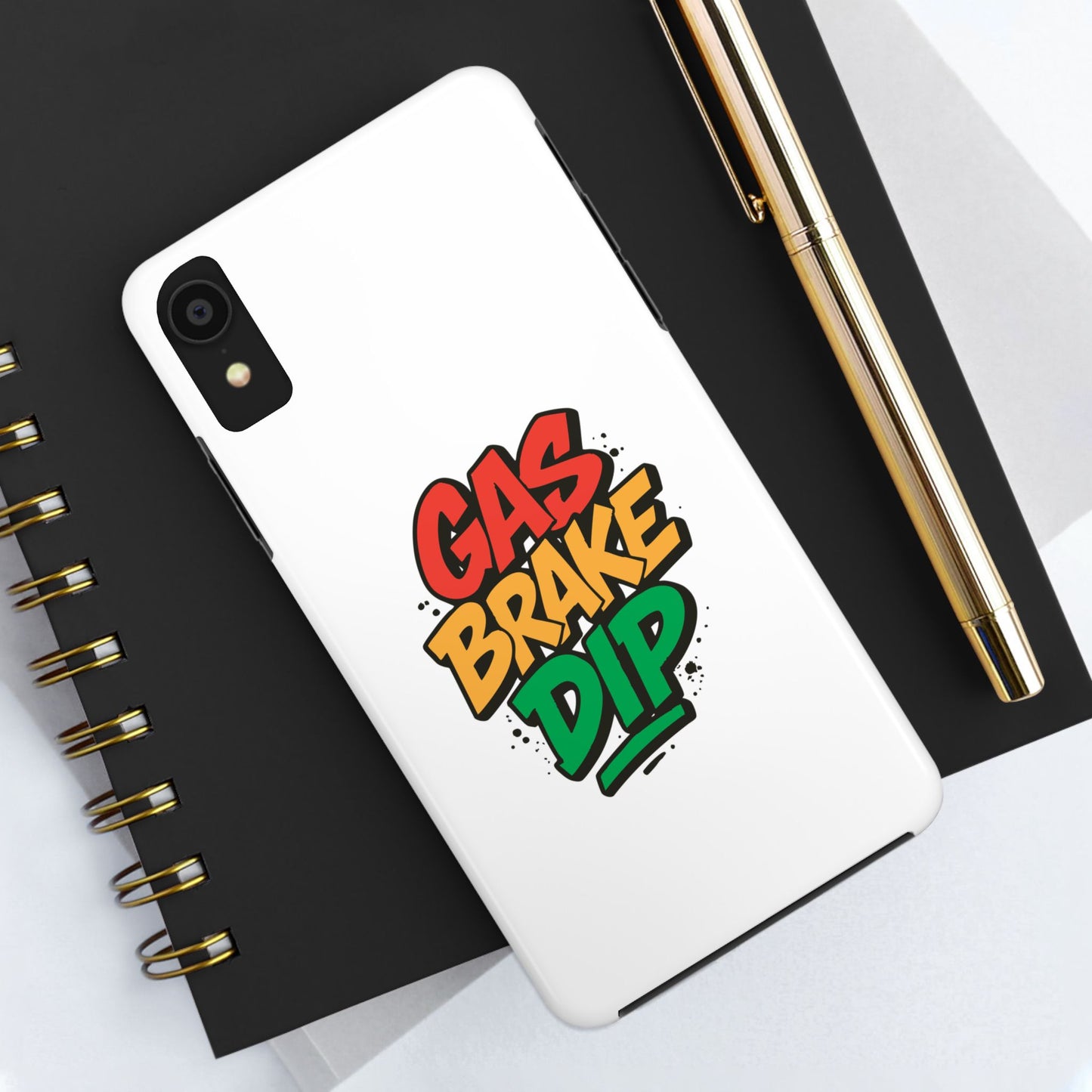 Gas Brake Dip Phone Case - Durable Tough Case