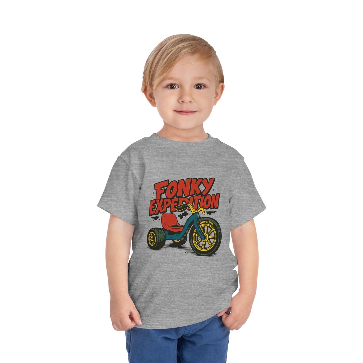 'FONKY EXPEDITION' Design, Kids Graphic T-Shirt for Toddlers