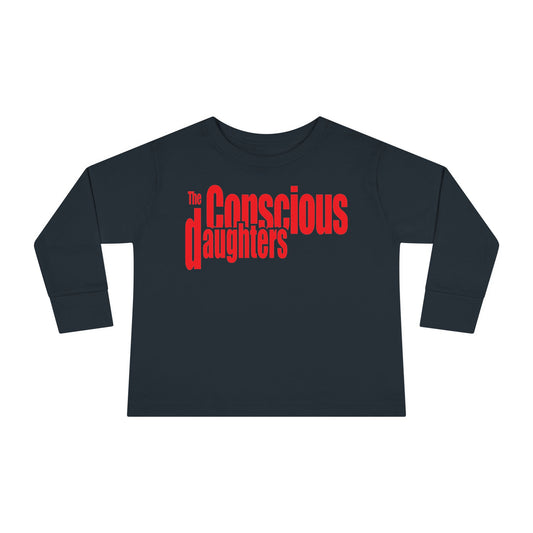 Conscious Daughters Toddler Long Sleeve Tee, Gift for Young Music Lovers, Baby Shower Gift