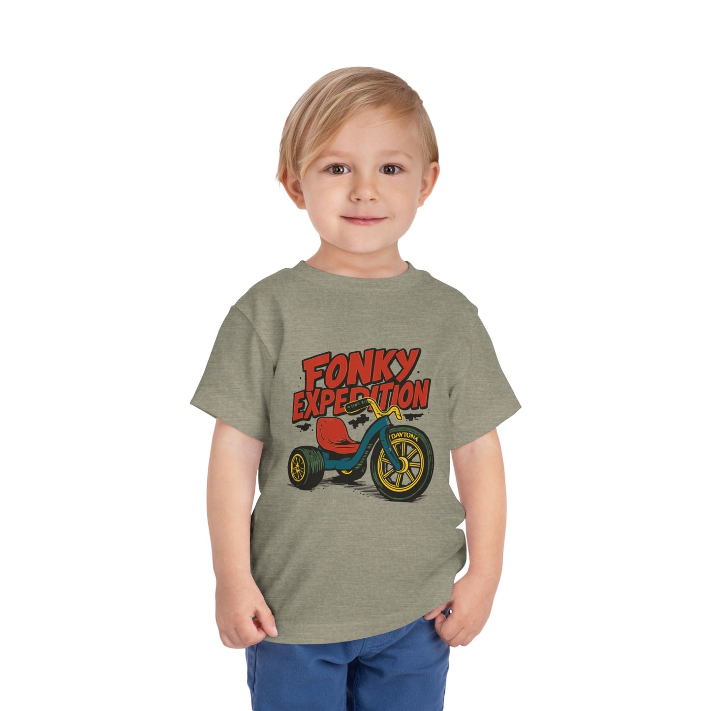'FONKY EXPEDITION' Design, Kids Graphic T-Shirt for Toddlers