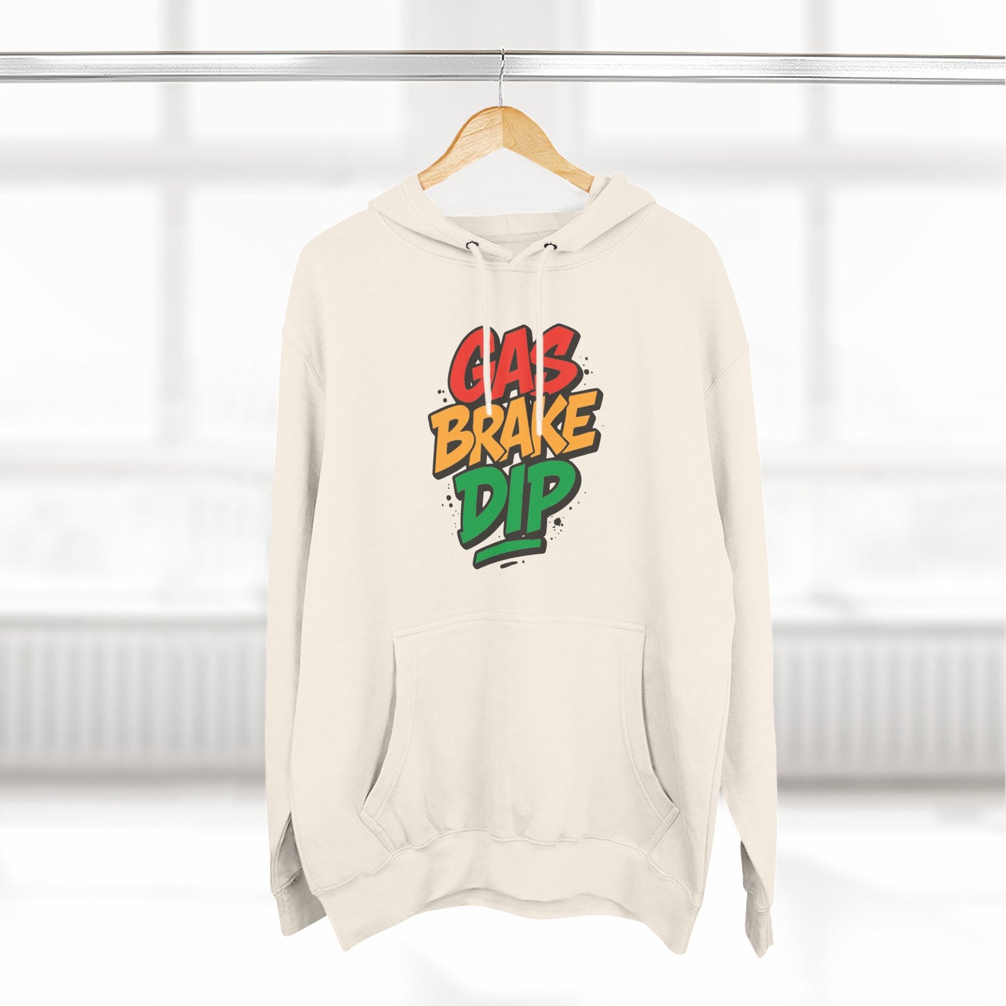 Gas Brake Dip Hoodie, Fleece Hoodie, Casual Wear