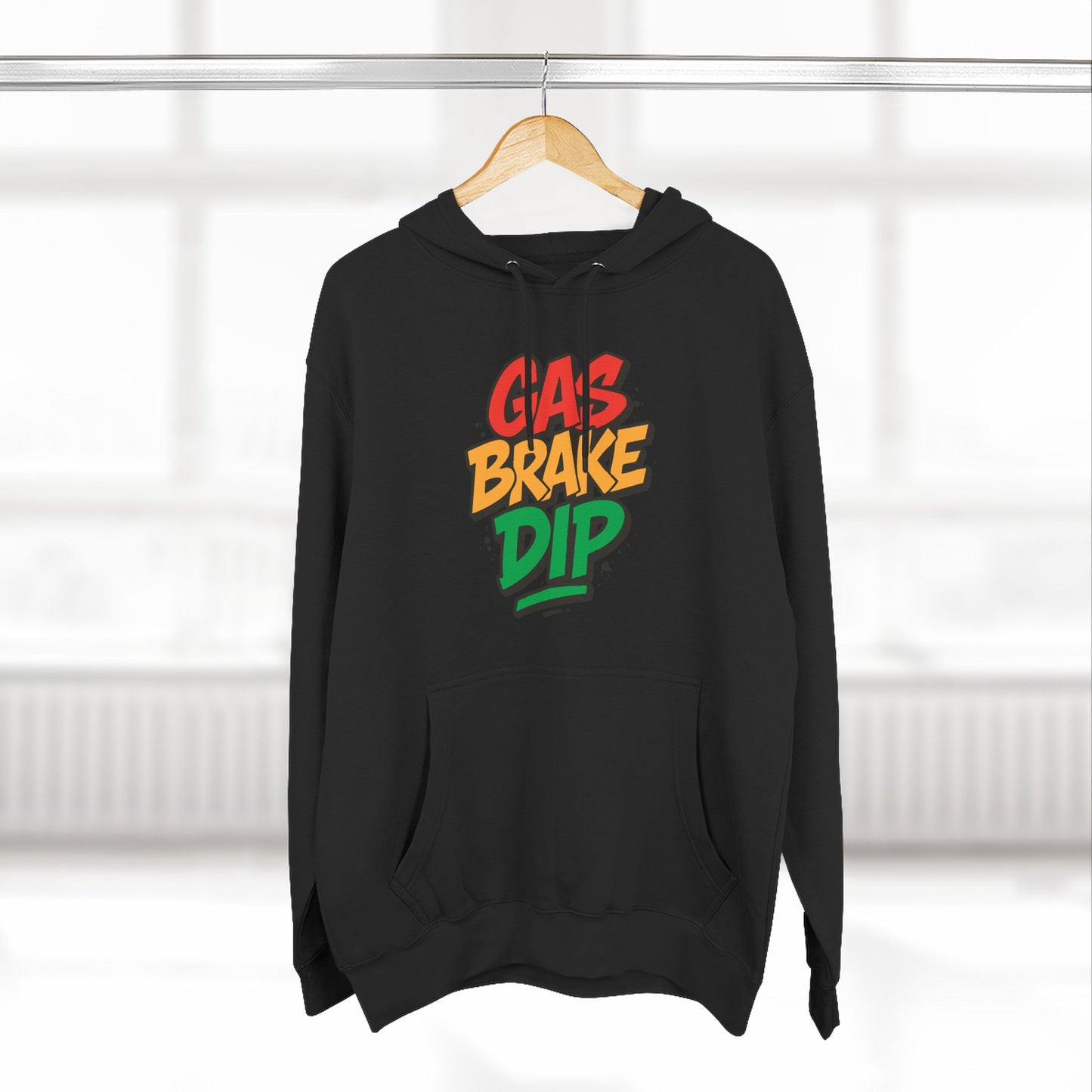 Gas Brake Dip Hoodie, Fleece Hoodie, Casual Wear