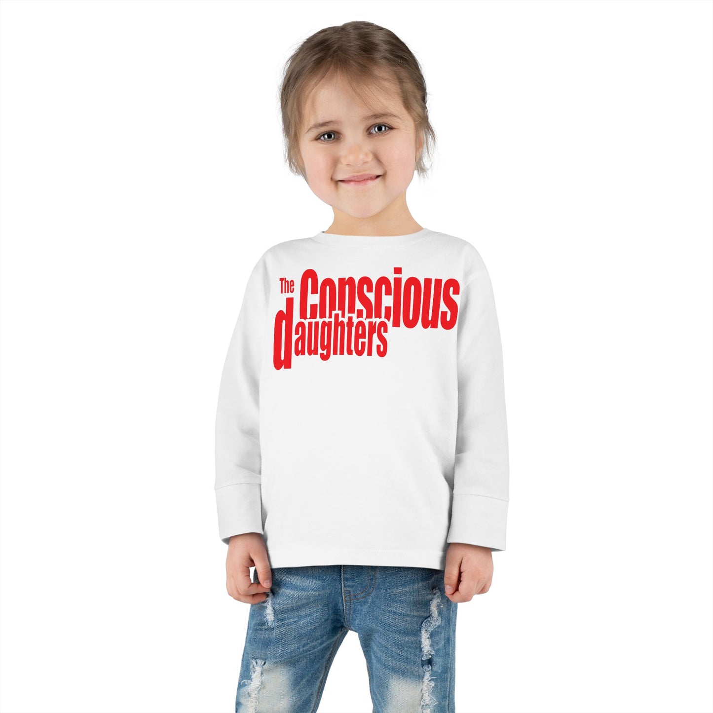 Conscious Daughters Toddler Long Sleeve Tee, Gift for Young Music Lovers, Baby Shower Gift