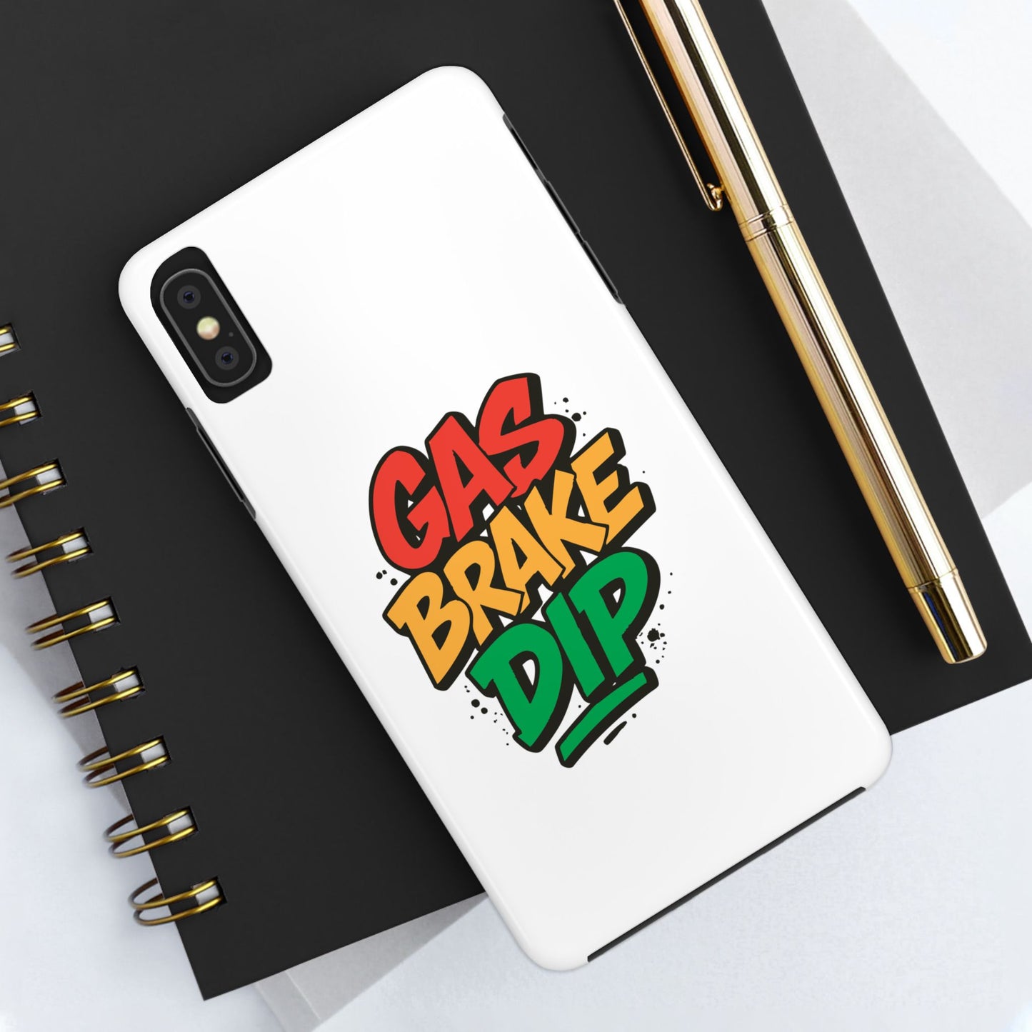 Gas Brake Dip Phone Case - Durable Tough Case