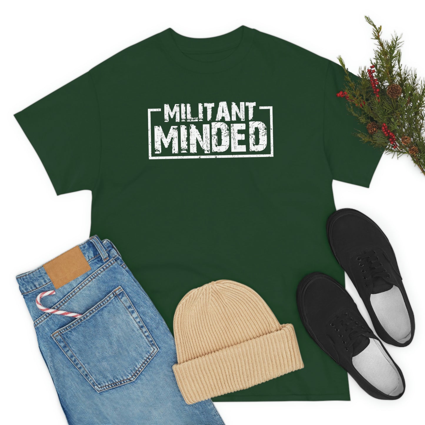 Militant Minded Heavy Cotton Tee