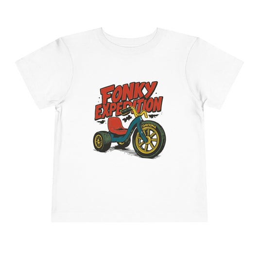 'FONKY EXPEDITION' Design, Kids Graphic T-Shirt for Toddlers