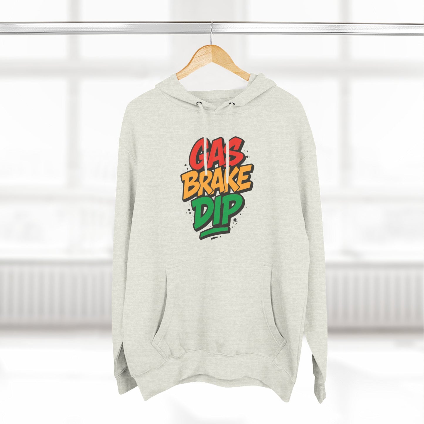 Gas Brake Dip Hoodie, Fleece Hoodie, Casual Wear