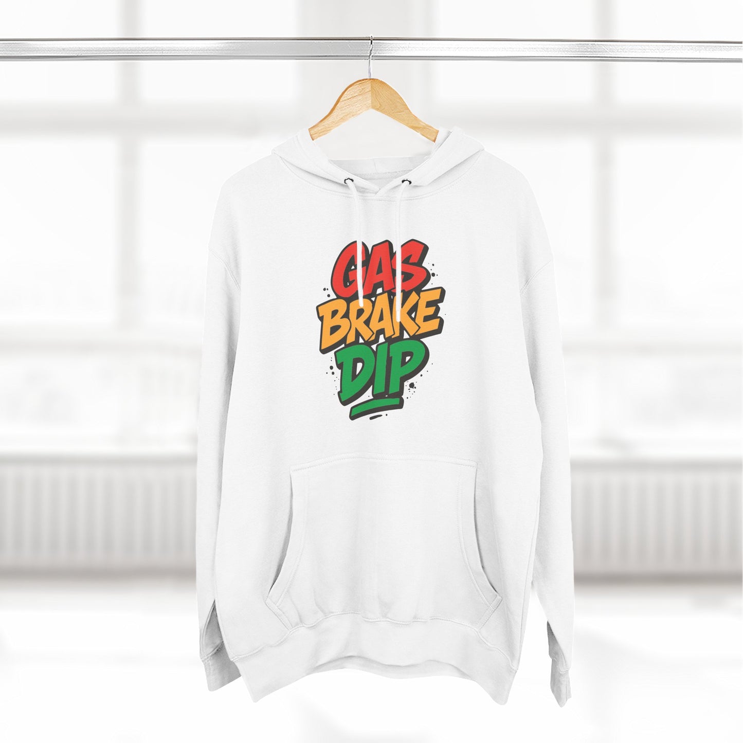 Gas Brake Dip Hoodie, Fleece Hoodie, Casual Wear