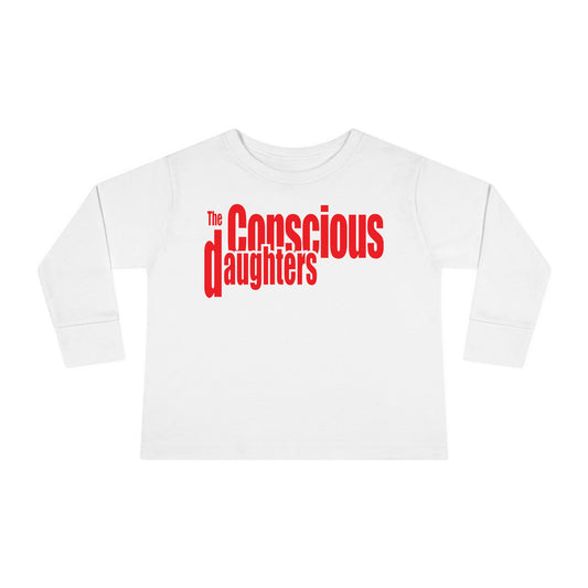 Conscious Daughters Toddler Long Sleeve Tee, Gift for Young Music Lovers, Baby Shower Gift