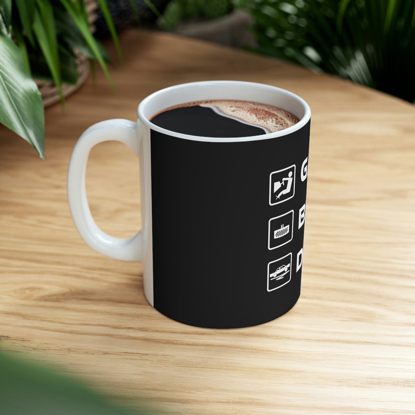 Gas Brake Dip Beverage Mug, 11oz