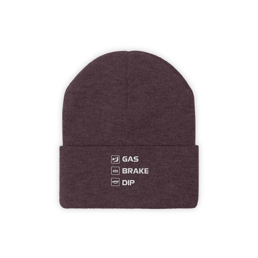 Gas Brake Dip Knit Beanie
