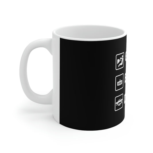 Gas Brake Dip Beverage Mug, 11oz